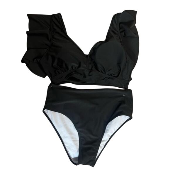 Ruffle sleeve bikini set Sz 1XL - Picture 1 of 3